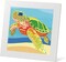 Sea Turtle Diamond Painting Kit for Kids with Wooden Frame, 5D Diamond Art Gem Painting for Beginners, Gem Art Crafts and Gifts for Girls and Boys Ages 4-5-6-7-8-9-10-11-12 (7X7 Inches)